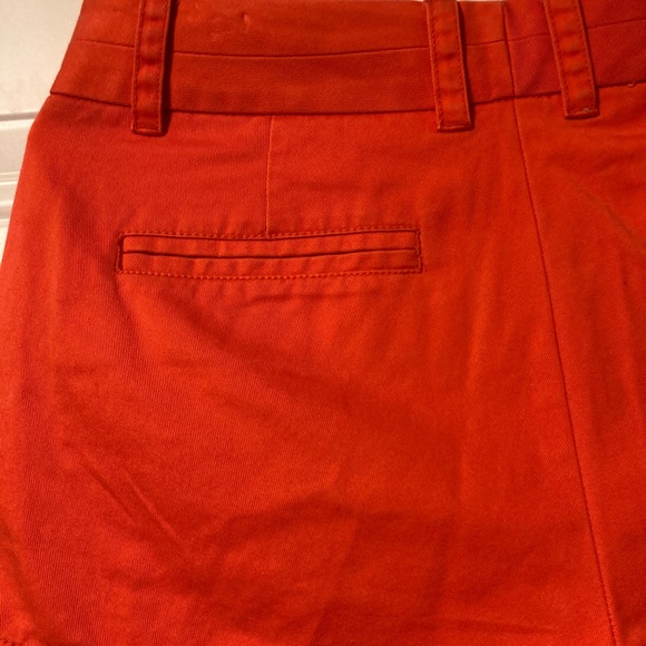 J CREW Orange Chino Short Shorts with Pockets Womens Size 0 - Picture 15 of 16